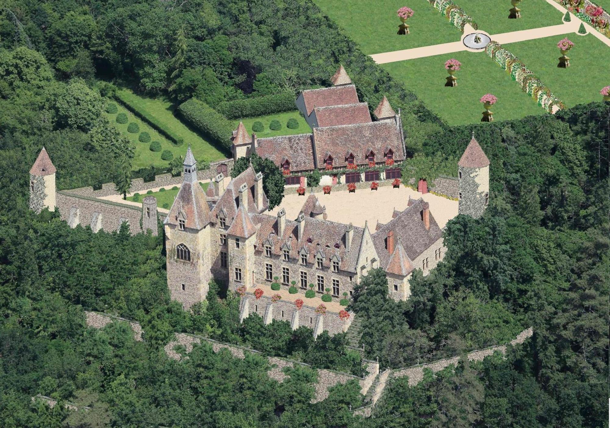 Vallon-en-Sully Chateau De Peufeilhoux מראה חיצוני תמונה